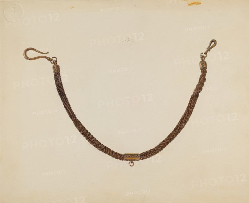 Man's Watch Chain, c. 1939. Creator: Irene Lawson.