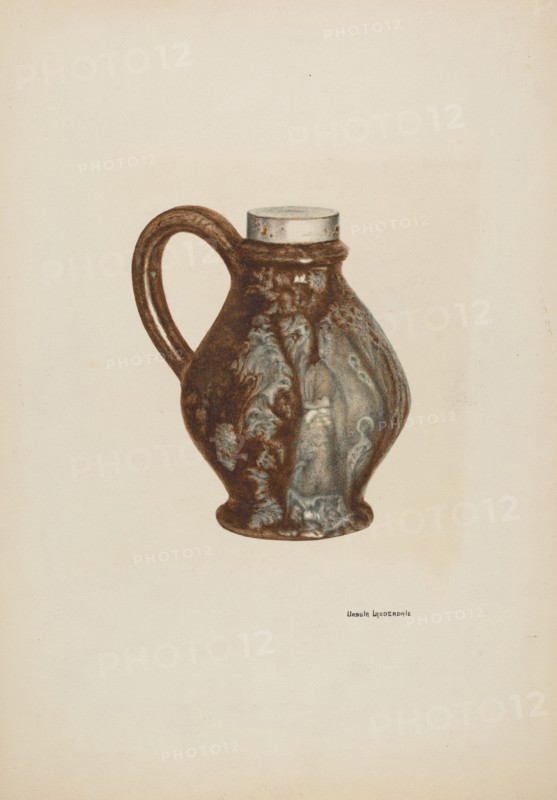 Earthen Jug, c. 1940. Creator: Ursula Lauderdale.