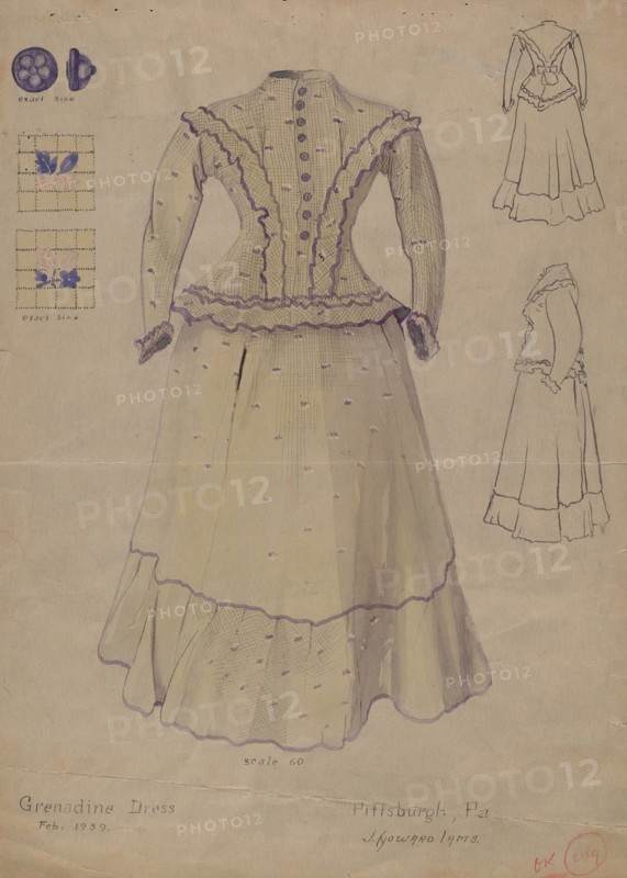 Dress, 1939. Creator: J. Howard Iams.
