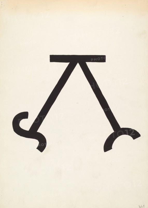 Cattle Brand, c. 1936. Creator: J.Henry Marley.
