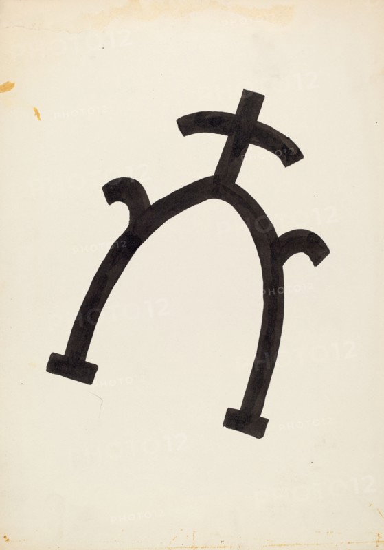Cattle Brand, c. 1936. Creator: J.Henry Marley.
