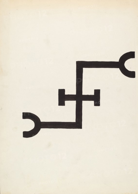 Cattle Brand, c. 1936. Creator: J.Henry Marley.