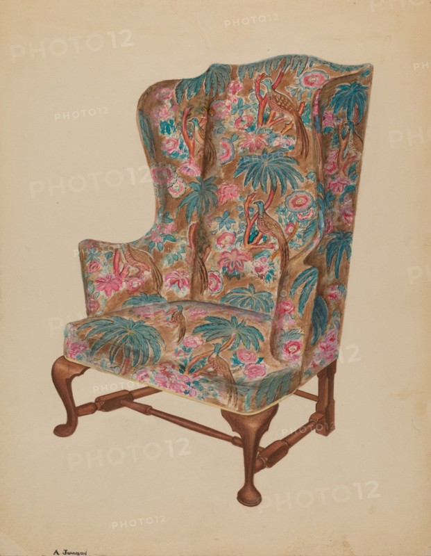 Easy Chair, 1937. Creator: Arthur Johnson.