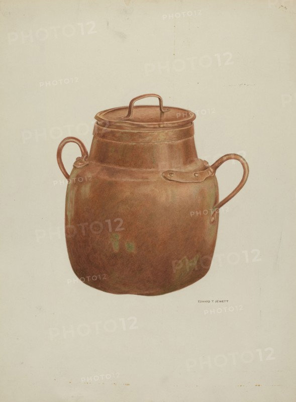 Copper Cauldron, 1937. Creator: Edward Jewett.