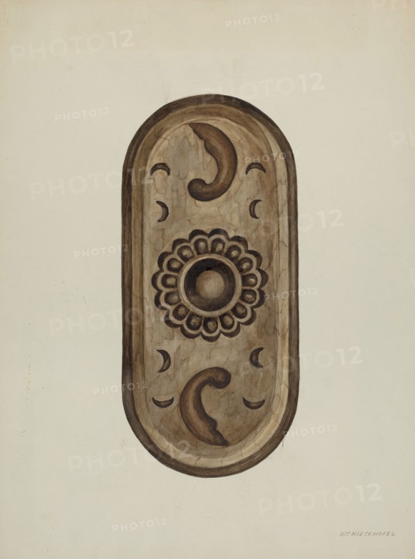 Detail, Side of Confessional, 1937. Creator: William Kieckhofel.