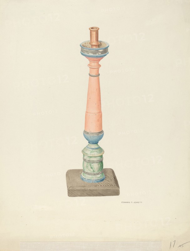 Candlestick (Ecclesiastical), 1939. Creator: Edward Jewett.