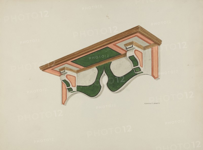 Wall Bracket, (Ecclesiastical), 1939. Creator: Edward Jewett.