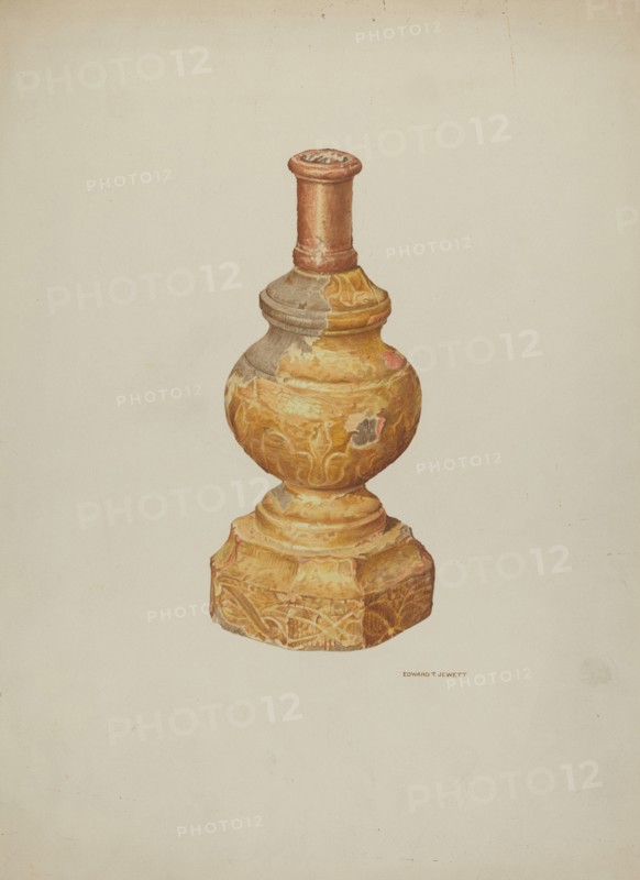 Candlestick (Ecclesiastical), 1939. Creator: Edward Jewett.