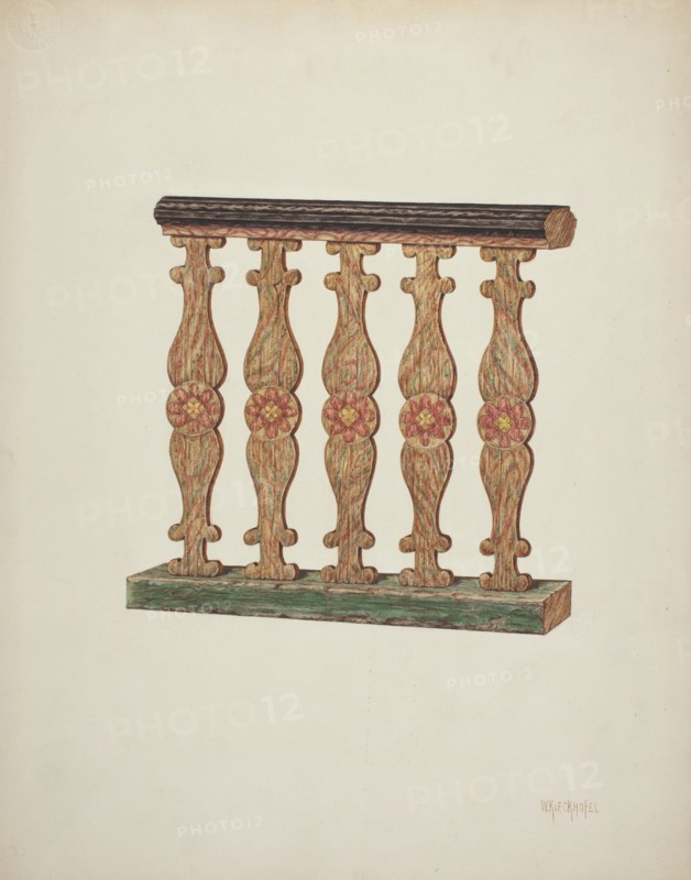 Choir Rail, 1939. Creator: William Kieckhofel.