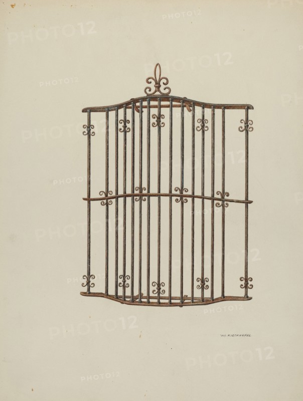 Iron Grille, 1941. Creator: William Kieckhofel.