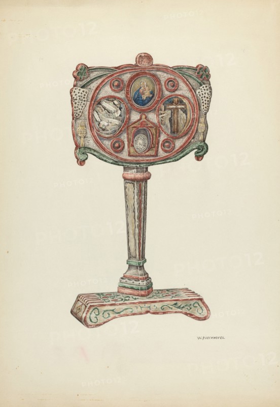 Reliquary of Father Junipero Serra, 1941. Creator: William Kieckhofel.