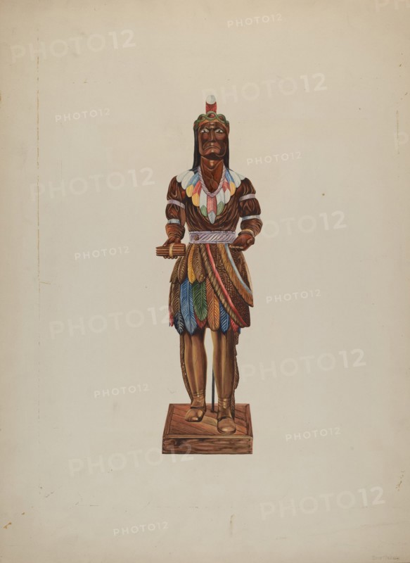 Cigar Store Indian, 1935/1942. Creator: Einar Heiberg.