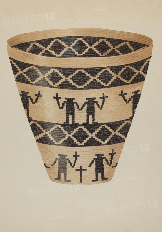 Basket, c. 1936. Creator: Gordena Jackson.