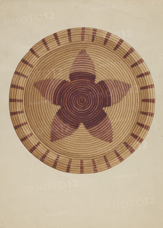 Basket Tray, c. 1936. Creator: Gordena Jackson.