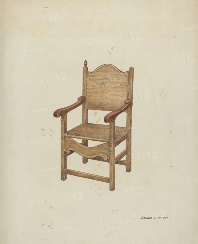 Chair, c. 1936. Creator: Edward Jewett.