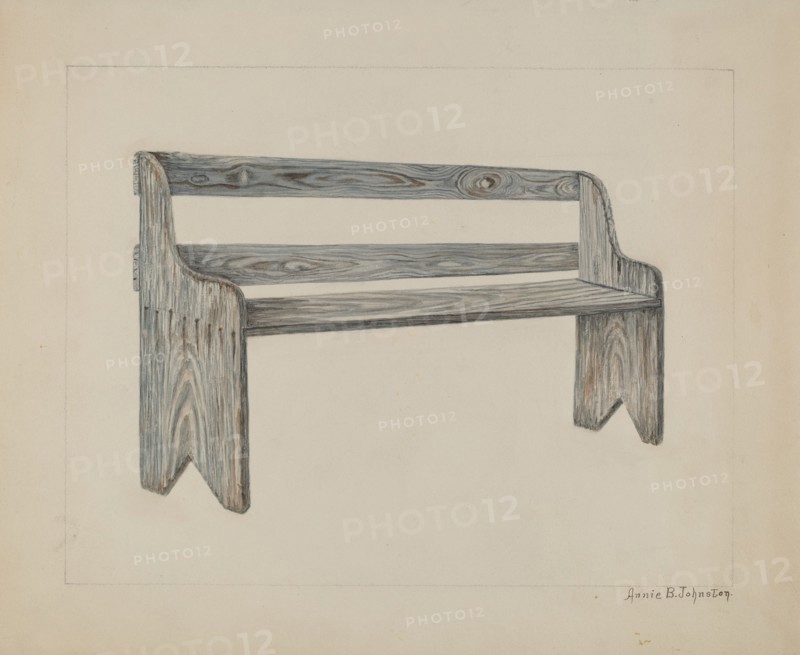 School Seat, c. 1938. Creator: Annie B Johnston.