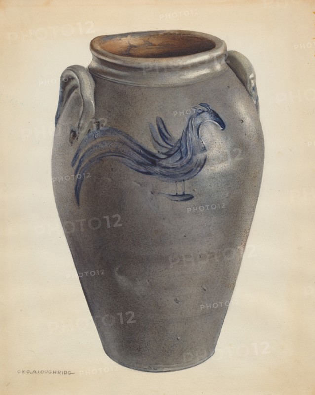 Jar, c. 1938. Creator: George Loughridge.