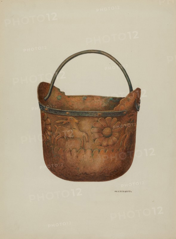 Bucket, c. 1940. Creator: William Kieckhofel.