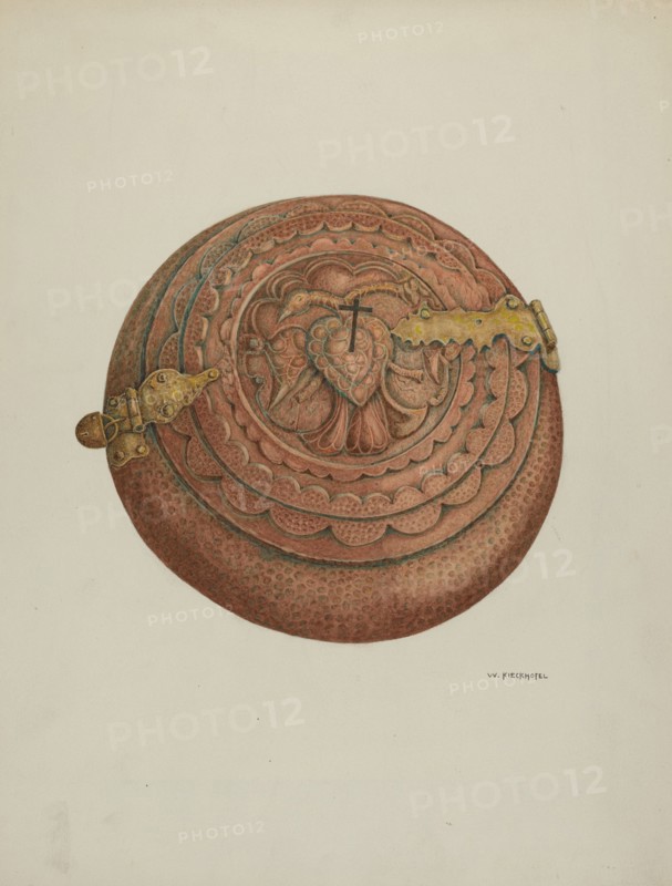 Baptismal Font, c. 1941. Creator: William Kieckhofel.