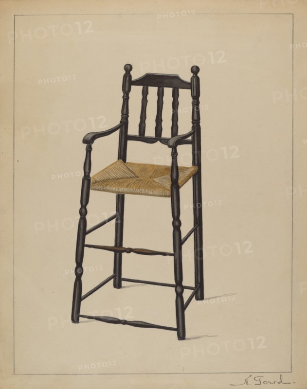 High Chair, 1936. Creator: Nicholas Gorid.