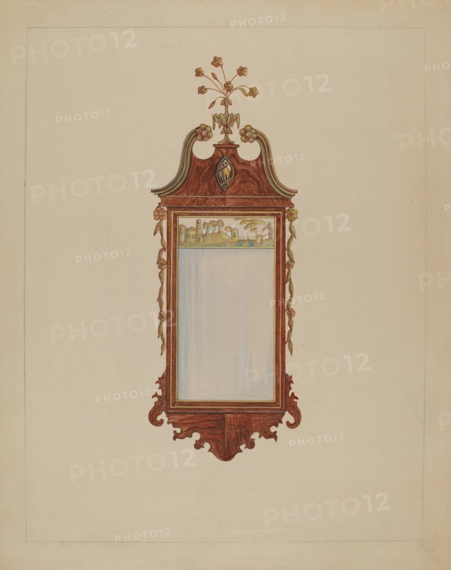 Hepplewhite Mirror, 1935/1942. Creator: Nicholas Gorid.