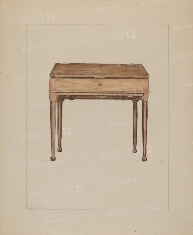 Desk, c. 1936. Creator: Frederick Jackson.