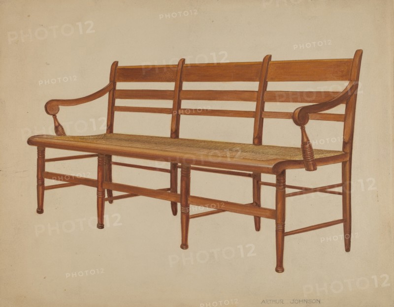 Settee, c. 1936. Creator: Arthur Johnson.