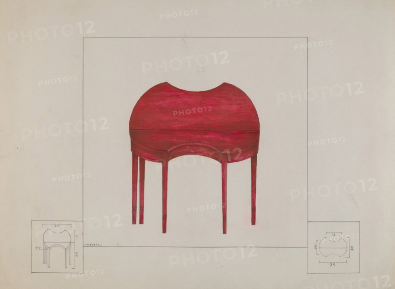 Card Table, c. 1936. Creator: Henry Meyers.