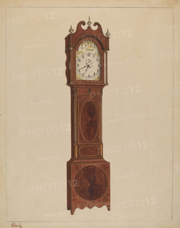 Grandfather Clock, c. 1937. Creator: Nicholas Gorid.