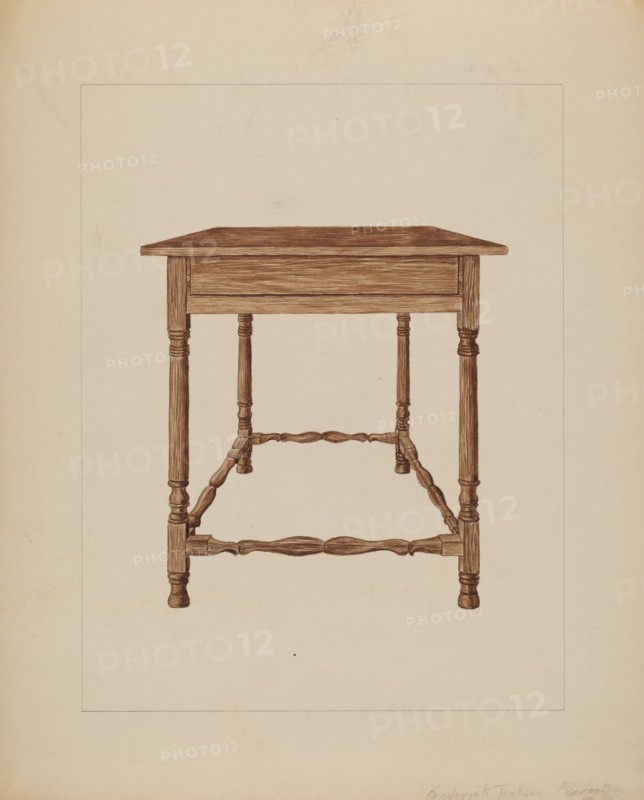 Table, c. 1937. Creator: Frederick Jackson.