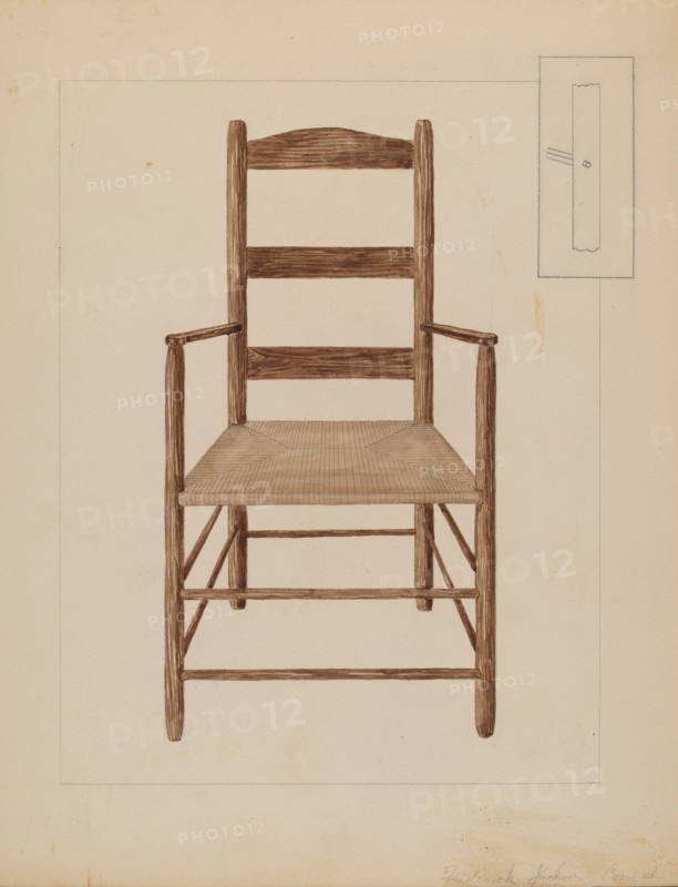 Chair, c. 1937. Creator: Frederick Jackson.