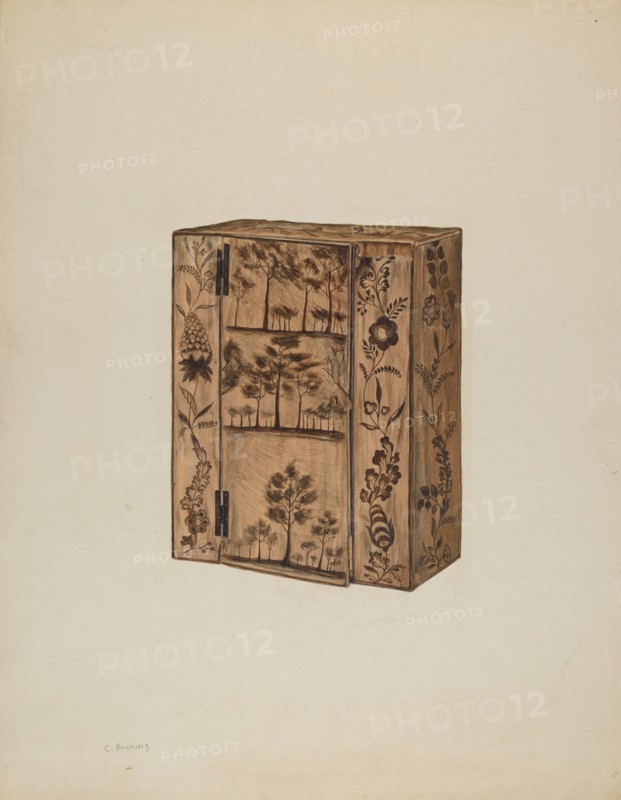 Cupboard, c. 1938. Creator: Charles Henning.