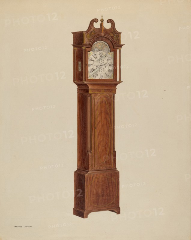 Tall Clock, c. 1938. Creator: Arthur Johnson.