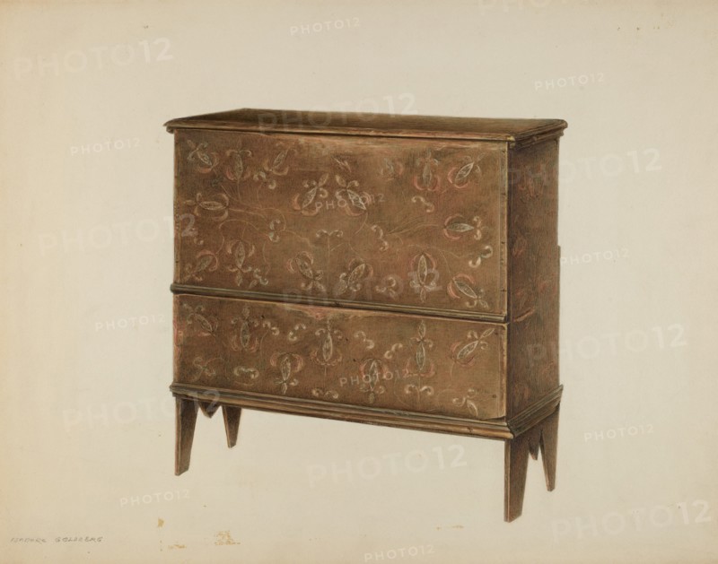 Chest with Drawer, c. 1939. Creator: Isadore Goldberg.