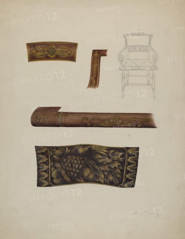 Hitchcock Chair, c. 1937. Creator: Harry Jennings.