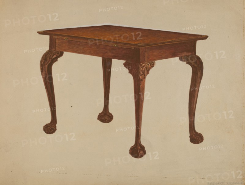 Tea Table, c. 1936. Creator: Bernard Krieger.