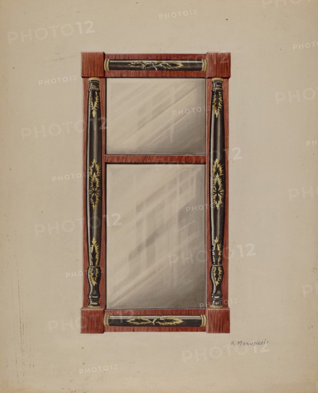 Wall Mirror, c. 1938. Creator: Raymond Manupelli.