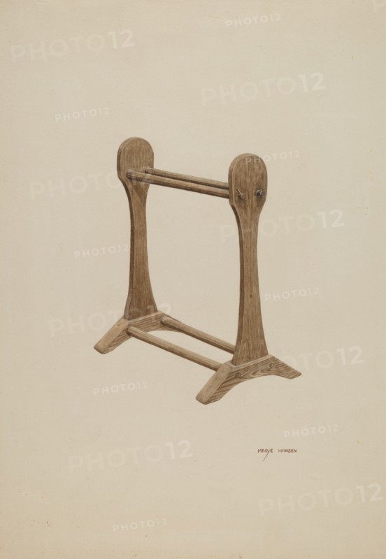 Drying Rack, c. 1940. Creator: Mary Hansen.