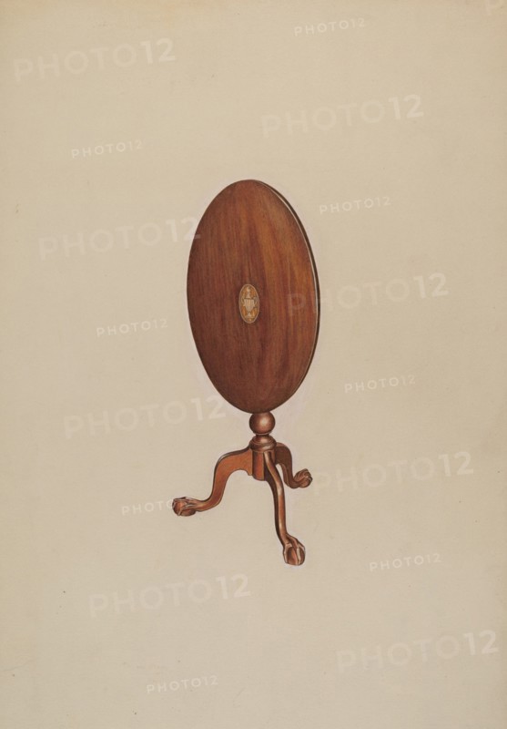 Tilt Top Table, c. 1937. Creator: Dorothy Handy.
