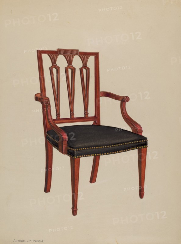 Armchair, c. 1937. Creator: Arthur Johnson.