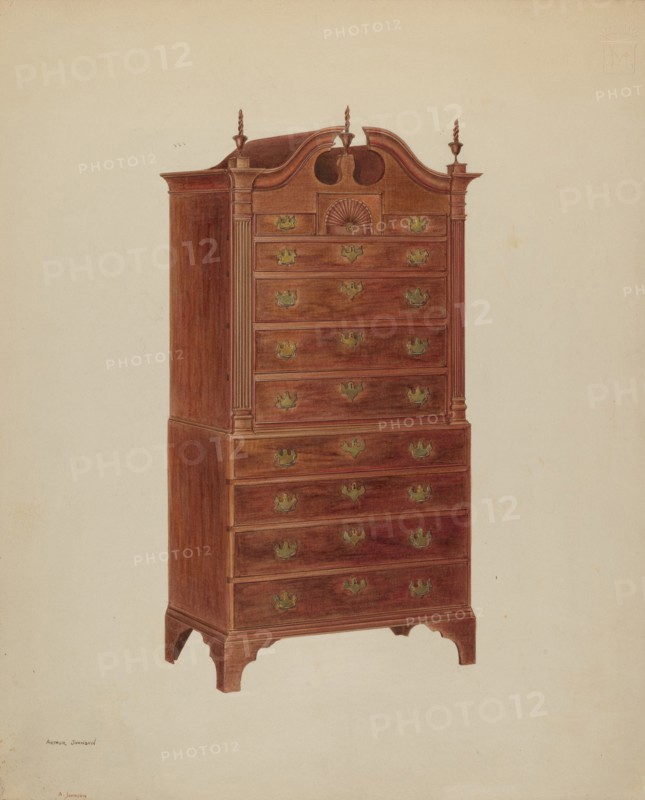 Chest-On-Chest, c. 1938. Creator: Arthur Johnson.