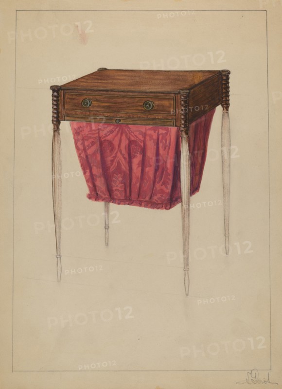 Sewing Table, c. 1936. Creator: Nicholas Gorid.