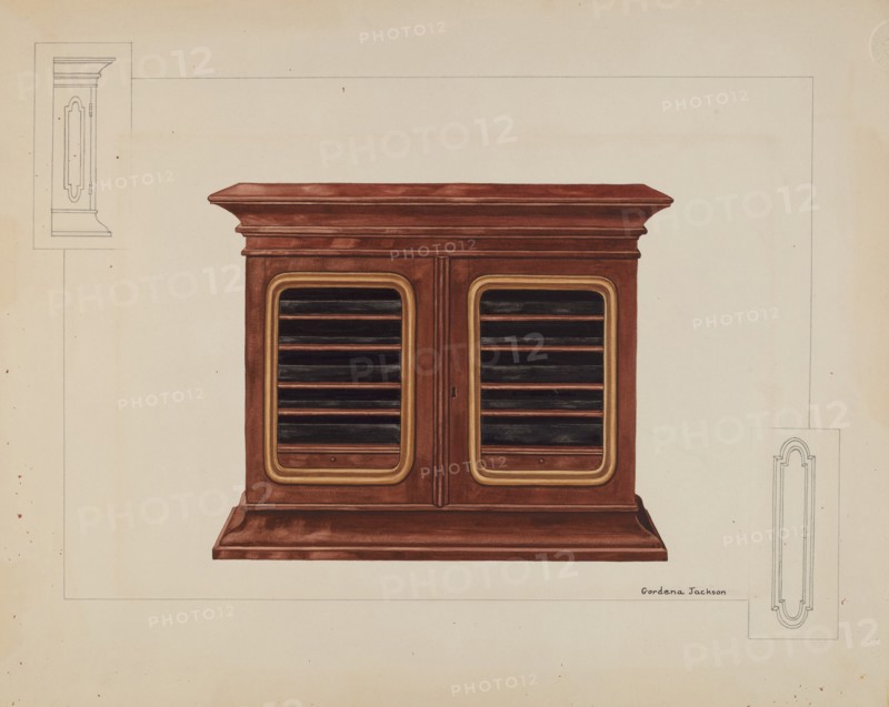 Cabinet, c. 1937. Creator: Gordena Jackson.