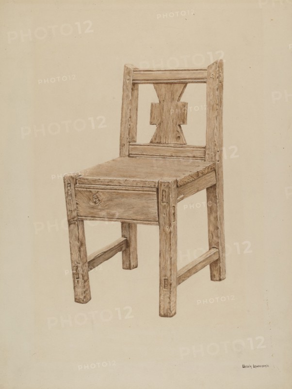 Monk's Chair, 1939. Creator: Ursula Lauderdale.