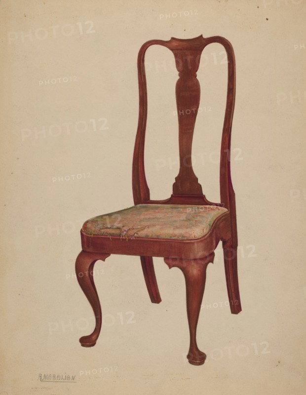 Chair, 1937. Creator: Arsen Maralian.