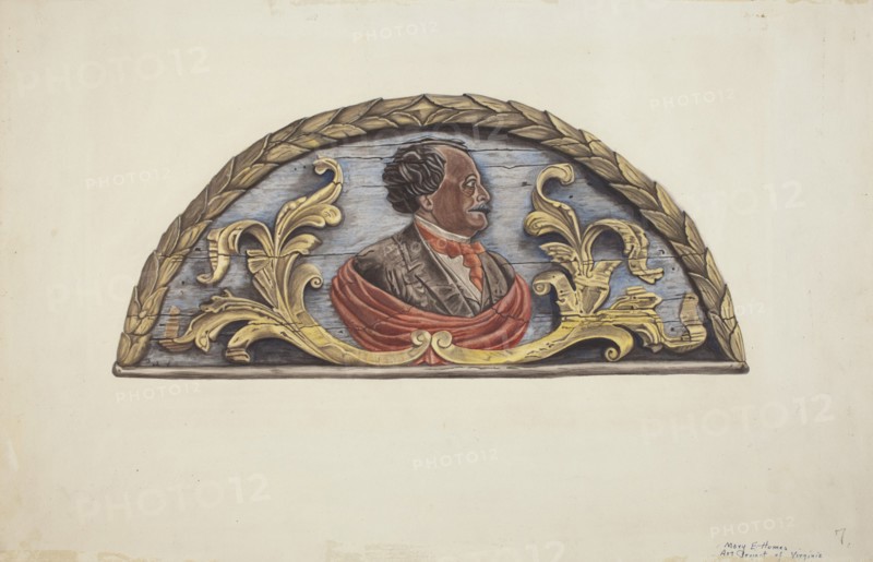 Stern Board from Ship "John Penrose", c. 1939. Creator: Mary E Humes.