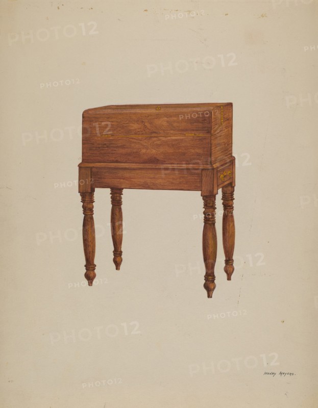 Writing Desk, 1935/1942. Creator: Henry Meyers.