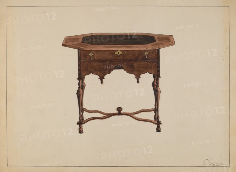 Tea Table, c. 1936. Creator: Nicholas Gorid.