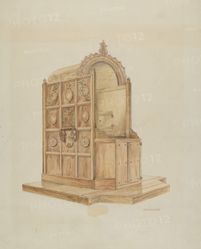 Confessional, c. 1936. Creator: Randolph F Miller.