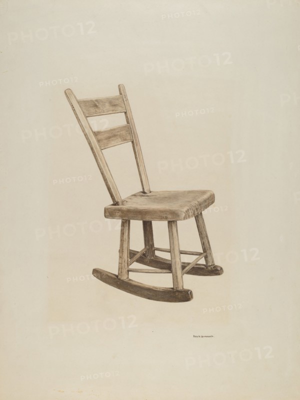 Rocker, c. 1940. Creator: Ursula Lauderdale.